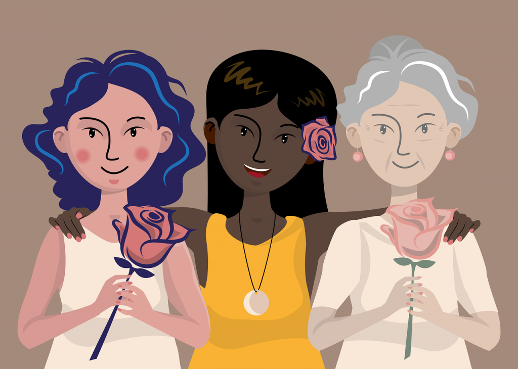 3 femmes.